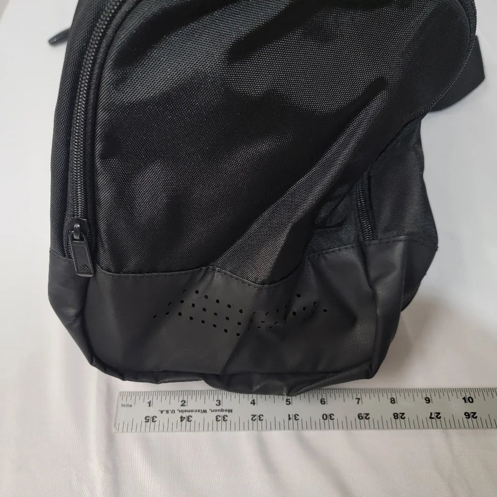 Adidas Defender IV Small Unisex Duffel Bag Black With White Logo New